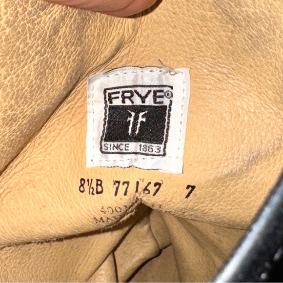 Frye Melissa Leather Pull On Classic Riding Boots Black Size 8.5 - Picture 8 of 8